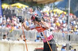 10.09.2023, Ruhpolding, Germany (GER): Jeremy Finello (SUI) - German Championships biathlon, pursuit men, Ruhpolding (GER). www.nordicfocus.com. © Reichert/NordicFocus. Every downloaded picture is fee-liable.