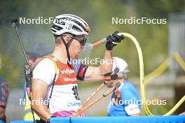 10.09.2023, Ruhpolding, Germany (GER): David Zobel (GER) - German Championships biathlon, pursuit men, Ruhpolding (GER). www.nordicfocus.com. © Reichert/NordicFocus. Every downloaded picture is fee-liable.