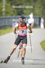 10.09.2023, Ruhpolding, Germany (GER): Johannes Dornhauser (GER) - German Championships biathlon, pursuit men, Ruhpolding (GER). www.nordicfocus.com. © Reichert/NordicFocus. Every downloaded picture is fee-liable.