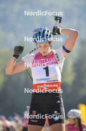 10.09.2023, Ruhpolding, Germany (GER): Franziska Preuss (GER) - German Championships biathlon, pursuit women, Ruhpolding (GER). www.nordicfocus.com. © Reichert/NordicFocus. Every downloaded picture is fee-liable.