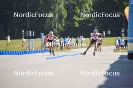 10.09.2023, Ruhpolding, Germany (GER): Sophia Schneider (GER), Franziska Preuss (GER), (l-r) - German Championships biathlon, pursuit women, Ruhpolding (GER). www.nordicfocus.com. © Reichert/NordicFocus. Every downloaded picture is fee-liable.