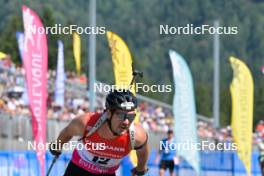 09.09.2023, Ruhpolding, Germany (GER): Joscha Burkhalter (SUI) - German Championships biathlon, sprint men, Ruhpolding (GER). www.nordicfocus.com. © Reichert/NordicFocus. Every downloaded picture is fee-liable.