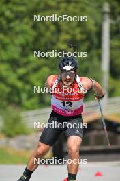 09.09.2023, Ruhpolding, Germany (GER): Joscha Burkhalter (SUI) - German Championships biathlon, sprint men, Ruhpolding (GER). www.nordicfocus.com. © Reichert/NordicFocus. Every downloaded picture is fee-liable.