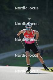 09.09.2023, Ruhpolding, Germany (GER): Niklas Hartweg (SUI) - German Championships biathlon, sprint men, Ruhpolding (GER). www.nordicfocus.com. © Reichert/NordicFocus. Every downloaded picture is fee-liable.