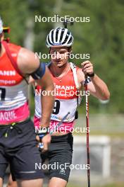 09.09.2023, Ruhpolding, Germany (GER): Niklas Hartweg (SUI) - German Championships biathlon, sprint men, Ruhpolding (GER). www.nordicfocus.com. © Reichert/NordicFocus. Every downloaded picture is fee-liable.