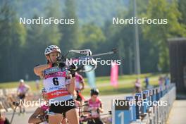 09.09.2023, Ruhpolding, Germany (GER): Juliane Fruehwirt (GER) - German Championships biathlon, sprint women, Ruhpolding (GER). www.nordicfocus.com. © Reichert/NordicFocus. Every downloaded picture is fee-liable.