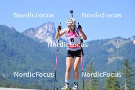 09.09.2023, Ruhpolding, Germany (GER): Juliane Fruehwirt (GER) - German Championships biathlon, sprint women, Ruhpolding (GER). www.nordicfocus.com. © Reichert/NordicFocus. Every downloaded picture is fee-liable.