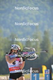 09.09.2023, Ruhpolding, Germany (GER): Juliane Fruehwirt (GER) - German Championships biathlon, sprint women, Ruhpolding (GER). www.nordicfocus.com. © Reichert/NordicFocus. Every downloaded picture is fee-liable.