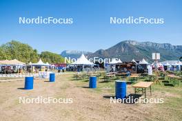 01.09.2023, Annecy, France (FRA): Event Feature: overview over the village - Martin Fourcade Nordic Festival, Annecy (FRA). www.nordicfocus.com. © Authamayou/NordicFocus. Every downloaded picture is fee-liable.