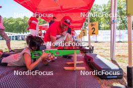 01.09.2023, Annecy, France (FRA): ESF Stand  - Martin Fourcade Nordic Festival, Annecy (FRA). www.nordicfocus.com. © Authamayou/NordicFocus. Every downloaded picture is fee-liable.