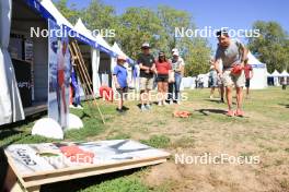 01.09.2023, Annecy, France (FRA): Event Feature: Visitors play at Craft - Martin Fourcade Nordic Festival, Annecy (FRA). www.nordicfocus.com. © Manzoni/NordicFocus. Every downloaded picture is fee-liable.