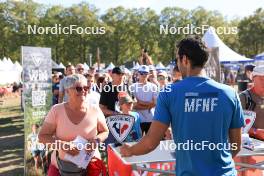 01.09.2023, Annecy, France (FRA): Martin Fourcade (FRA) signs autographs - Martin Fourcade Nordic Festival, Annecy (FRA). www.nordicfocus.com. © Manzoni/NordicFocus. Every downloaded picture is fee-liable.