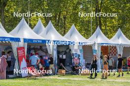 01.09.2023, Annecy, France (FRA): Overview over the village - Martin Fourcade Nordic Festival, Annecy (FRA). www.nordicfocus.com. © Authamayou/NordicFocus. Every downloaded picture is fee-liable.