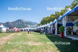 01.09.2023, Annecy, France (FRA): Event Feature: overview over the village - Martin Fourcade Nordic Festival, Annecy (FRA). www.nordicfocus.com. © Authamayou/NordicFocus. Every downloaded picture is fee-liable.