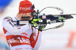 24.03.2023, Ulrichen, Switzerland (SUI): Gion Stalder (SUI) - Swiss Championships biathon, sprint, Ulrichen (SUI). www.nordicfocus.com. © Manzoni/NordicFocus. Every downloaded picture is fee-liable.