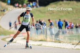 17.09.2023, La Feclaz, France (FRA): Max Bucher (FRA) - Biathlon Samse Summer Tour, individual, La Feclaz (FRA). www.nordicfocus.com. © Manzoni/NordicFocus. Every downloaded picture is fee-liable.