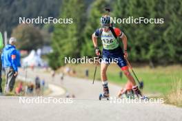 17.09.2023, La Feclaz, France (FRA): Martin Prod'homme (FRA) - Biathlon Samse Summer Tour, individual, La Feclaz (FRA). www.nordicfocus.com. © Manzoni/NordicFocus. Every downloaded picture is fee-liable.