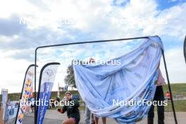 17.09.2023, La Feclaz, France (FRA): Event Feature: Podium - Biathlon Samse Summer Tour, individual, La Feclaz (FRA). www.nordicfocus.com. © Manzoni/NordicFocus. Every downloaded picture is fee-liable.