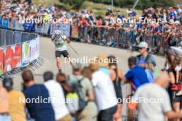 17.09.2023, La Feclaz, France (FRA): Fabien Claude (FRA) - Biathlon Samse Summer Tour, pursuit, La Feclaz (FRA). www.nordicfocus.com. © Manzoni/NordicFocus. Every downloaded picture is fee-liable.