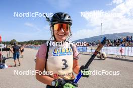 17.09.2023, La Feclaz, France (FRA): Gilonne Guigonnat (FRA) - Biathlon Samse Summer Tour, pursuit, La Feclaz (FRA). www.nordicfocus.com. © Manzoni/NordicFocus. Every downloaded picture is fee-liable.