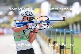 17.09.2023, La Feclaz, France (FRA): Fabien Claude (FRA) - Biathlon Samse Summer Tour, pursuit, La Feclaz (FRA). www.nordicfocus.com. © Manzoni/NordicFocus. Every downloaded picture is fee-liable.