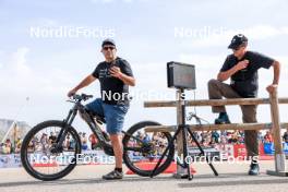 17.09.2023, La Feclaz, France (FRA): Lionel Laurent (FRA), media coordinator Team France - Biathlon Samse Summer Tour, pursuit, La Feclaz (FRA). www.nordicfocus.com. © Manzoni/NordicFocus. Every downloaded picture is fee-liable.