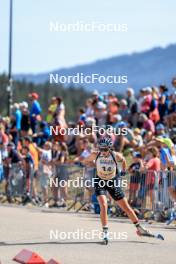 17.09.2023, La Feclaz, France (FRA): Camille Bened (FRA) - Biathlon Samse Summer Tour, pursuit, La Feclaz (FRA). www.nordicfocus.com. © Manzoni/NordicFocus. Every downloaded picture is fee-liable.