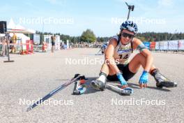 17.09.2023, La Feclaz, France (FRA): Camille Bened (FRA) - Biathlon Samse Summer Tour, pursuit, La Feclaz (FRA). www.nordicfocus.com. © Manzoni/NordicFocus. Every downloaded picture is fee-liable.