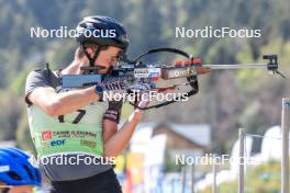 17.09.2023, La Feclaz, France (FRA): Paul Fontaine (FRA) - Biathlon Samse Summer Tour, pursuit, La Feclaz (FRA). www.nordicfocus.com. © Manzoni/NordicFocus. Every downloaded picture is fee-liable.