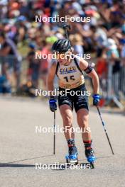 17.09.2023, La Feclaz, France (FRA): Sophie Chauveau (FRA) - Biathlon Samse Summer Tour, pursuit, La Feclaz (FRA). www.nordicfocus.com. © Manzoni/NordicFocus. Every downloaded picture is fee-liable.