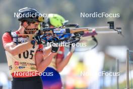 17.09.2023, La Feclaz, France (FRA): Camille Grataloup Manissolle (FRA) - Biathlon Samse Summer Tour, pursuit, La Feclaz (FRA). www.nordicfocus.com. © Manzoni/NordicFocus. Every downloaded picture is fee-liable.