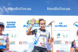 17.09.2023, La Feclaz, France (FRA): Oceane Michelon (FRA) - Biathlon Samse Summer Tour, pursuit, La Feclaz (FRA). www.nordicfocus.com. © Manzoni/NordicFocus. Every downloaded picture is fee-liable.