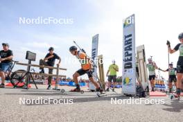 17.09.2023, La Feclaz, France (FRA): Emilien Claude (FRA) - Biathlon Samse Summer Tour, pursuit, La Feclaz (FRA). www.nordicfocus.com. © Manzoni/NordicFocus. Every downloaded picture is fee-liable.