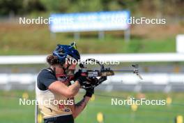 17.09.2023, La Feclaz, France (FRA): Lou Jeanmonnot (FRA) - Biathlon Samse Summer Tour, pursuit, La Feclaz (FRA). www.nordicfocus.com. © Manzoni/NordicFocus. Every downloaded picture is fee-liable.