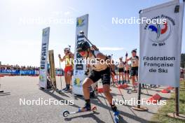 17.09.2023, La Feclaz, France (FRA): Julia Simon (FRA) - Biathlon Samse Summer Tour, pursuit, La Feclaz (FRA). www.nordicfocus.com. © Manzoni/NordicFocus. Every downloaded picture is fee-liable.