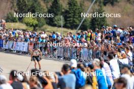 17.09.2023, La Feclaz, France (FRA): Julia Simon (FRA) - Biathlon Samse Summer Tour, pursuit, La Feclaz (FRA). www.nordicfocus.com. © Manzoni/NordicFocus. Every downloaded picture is fee-liable.