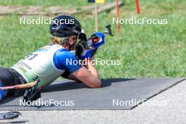 17.09.2023, La Feclaz, France (FRA): Arnaud Du Pasquier (SUI) - Biathlon Samse Summer Tour, pursuit, La Feclaz (FRA). www.nordicfocus.com. © Manzoni/NordicFocus. Every downloaded picture is fee-liable.