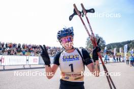 17.09.2023, La Feclaz, France (FRA): Lou Jeanmonnot (FRA) - Biathlon Samse Summer Tour, pursuit, La Feclaz (FRA). www.nordicfocus.com. © Manzoni/NordicFocus. Every downloaded picture is fee-liable.