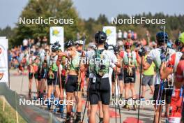 17.09.2023, La Feclaz, France (FRA): Lou Thievent (FRA) - Biathlon Samse Summer Tour, pursuit, La Feclaz (FRA). www.nordicfocus.com. © Manzoni/NordicFocus. Every downloaded picture is fee-liable.