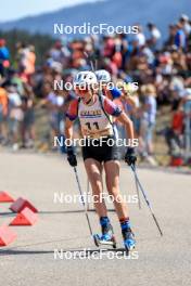 17.09.2023, La Feclaz, France (FRA): Lisa Siberchicot (FRA) - Biathlon Samse Summer Tour, pursuit, La Feclaz (FRA). www.nordicfocus.com. © Manzoni/NordicFocus. Every downloaded picture is fee-liable.