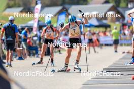 17.09.2023, La Feclaz, France (FRA): Paula Botet (FRA) - Biathlon Samse Summer Tour, pursuit, La Feclaz (FRA). www.nordicfocus.com. © Manzoni/NordicFocus. Every downloaded picture is fee-liable.