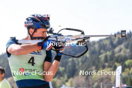 17.09.2023, La Feclaz, France (FRA): Quentin Fillon Maillet (FRA) - Biathlon Samse Summer Tour, pursuit, La Feclaz (FRA). www.nordicfocus.com. © Manzoni/NordicFocus. Every downloaded picture is fee-liable.