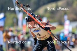 17.09.2023, La Feclaz, France (FRA): Oceane Michelon (FRA) - Biathlon Samse Summer Tour, pursuit, La Feclaz (FRA). www.nordicfocus.com. © Manzoni/NordicFocus. Every downloaded picture is fee-liable.