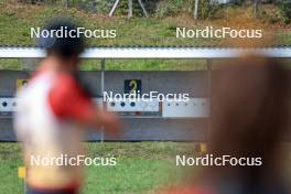 17.09.2023, La Feclaz, France (FRA): Camille Grataloup Manissolle (FRA) - Biathlon Samse Summer Tour, pursuit, La Feclaz (FRA). www.nordicfocus.com. © Manzoni/NordicFocus. Every downloaded picture is fee-liable.