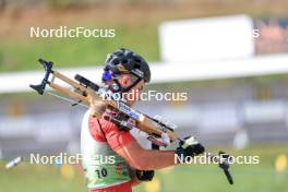 17.09.2023, La Feclaz, France (FRA): Mathieu Garcia (FRA) - Biathlon Samse Summer Tour, pursuit, La Feclaz (FRA). www.nordicfocus.com. © Manzoni/NordicFocus. Every downloaded picture is fee-liable.