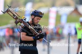 15.09.2023, La Feclaz, France (FRA): Antonin Guigonnat (FRA) - Biathlon Samse Summer Tour, training, La Feclaz (FRA). www.nordicfocus.com. © Manzoni/NordicFocus. Every downloaded picture is fee-liable.