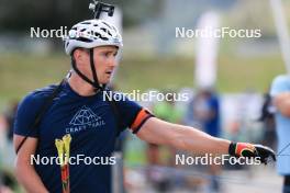 15.09.2023, La Feclaz, France (FRA): Fabien Claude (FRA) - Biathlon Samse Summer Tour, training, La Feclaz (FRA). www.nordicfocus.com. © Manzoni/NordicFocus. Every downloaded picture is fee-liable.