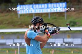 15.09.2023, La Feclaz, France (FRA): Emilien Claude (FRA) - Biathlon Samse Summer Tour, training, La Feclaz (FRA). www.nordicfocus.com. © Manzoni/NordicFocus. Every downloaded picture is fee-liable.