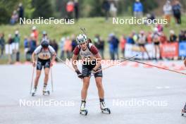 16.09.2023, La Feclaz, France (FRA): Justine Braisaz-Bouchet (FRA) - Biathlon Samse Summer Tour, sprint, La Feclaz (FRA). www.nordicfocus.com. © Manzoni/NordicFocus. Every downloaded picture is fee-liable.