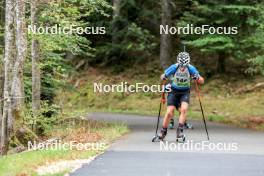 16.09.2023, La Feclaz, France (FRA): Quentin Caviglia (FRA) - Biathlon Samse Summer Tour, sprint, La Feclaz (FRA). www.nordicfocus.com. © Manzoni/NordicFocus. Every downloaded picture is fee-liable.